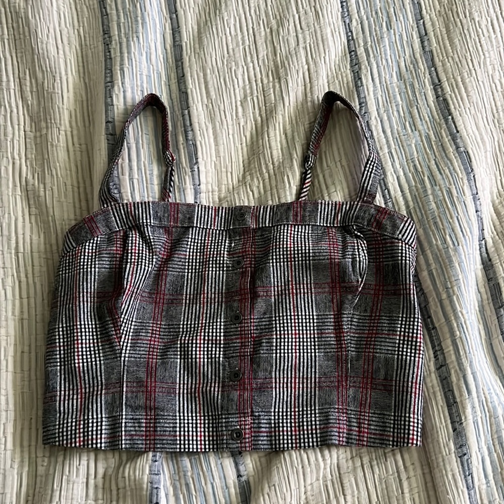 Plaid crop top